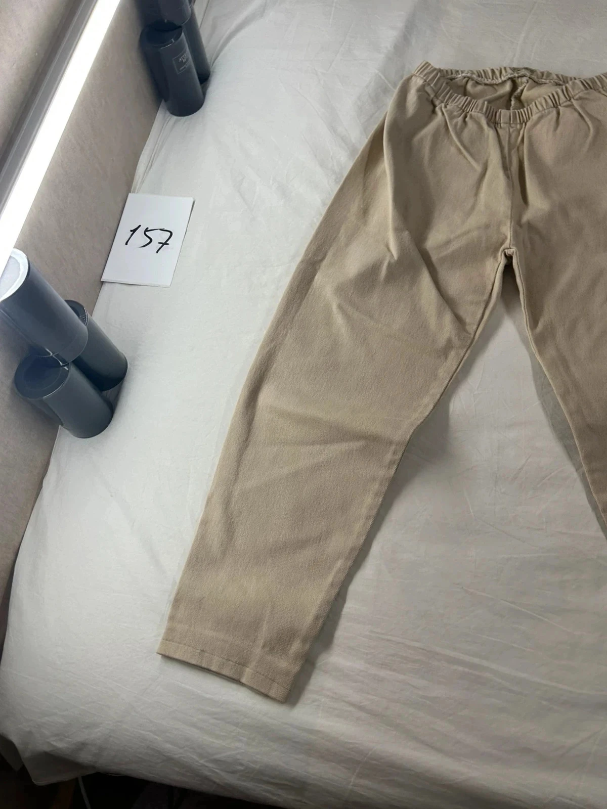 Crème beige jordache hoge taille broek – photo 3
